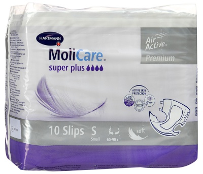 Подгузники воздухопроницаемые MoliCare Premium super soft, размер S, 10 